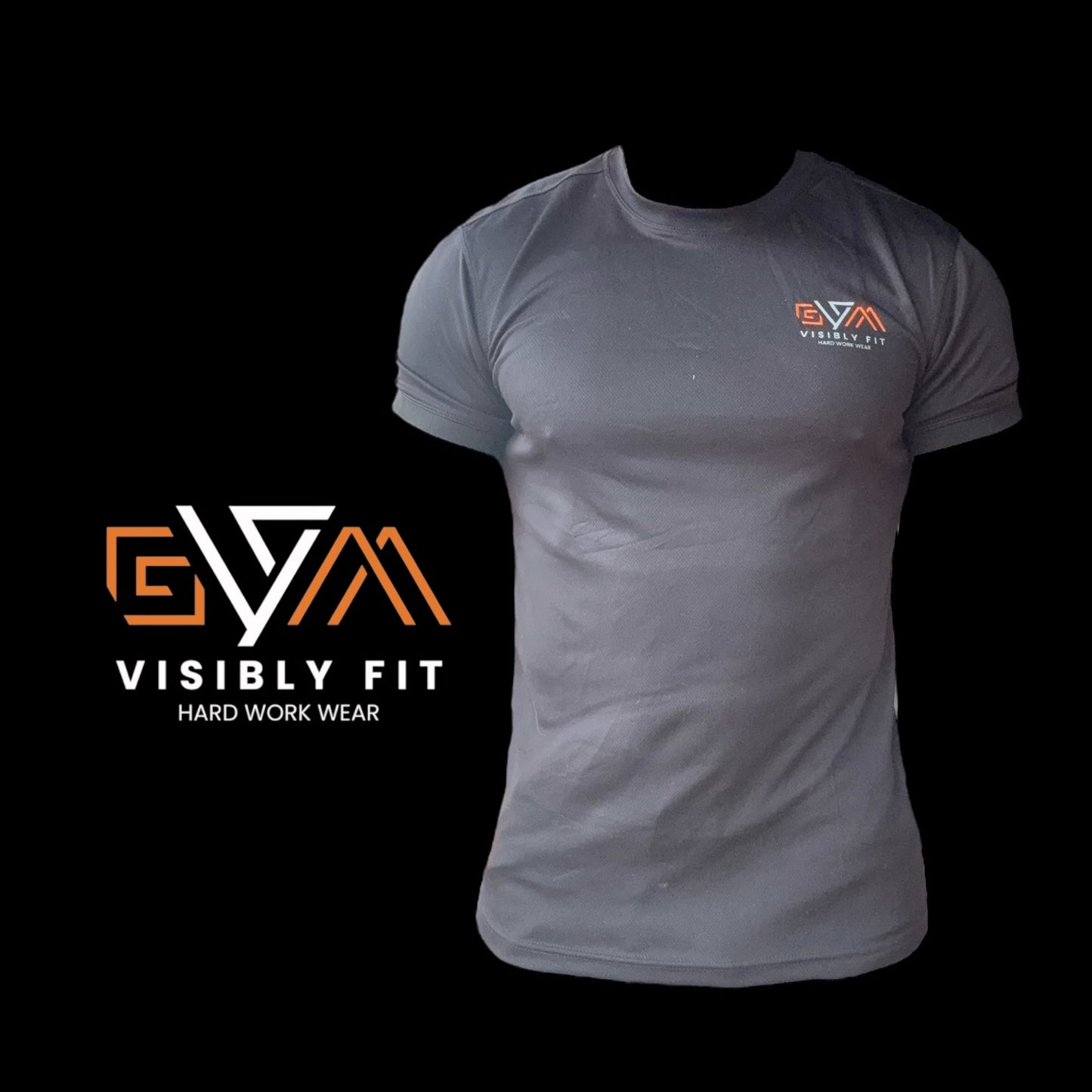 Black Muscle Fit Crew Neck T-Shirt