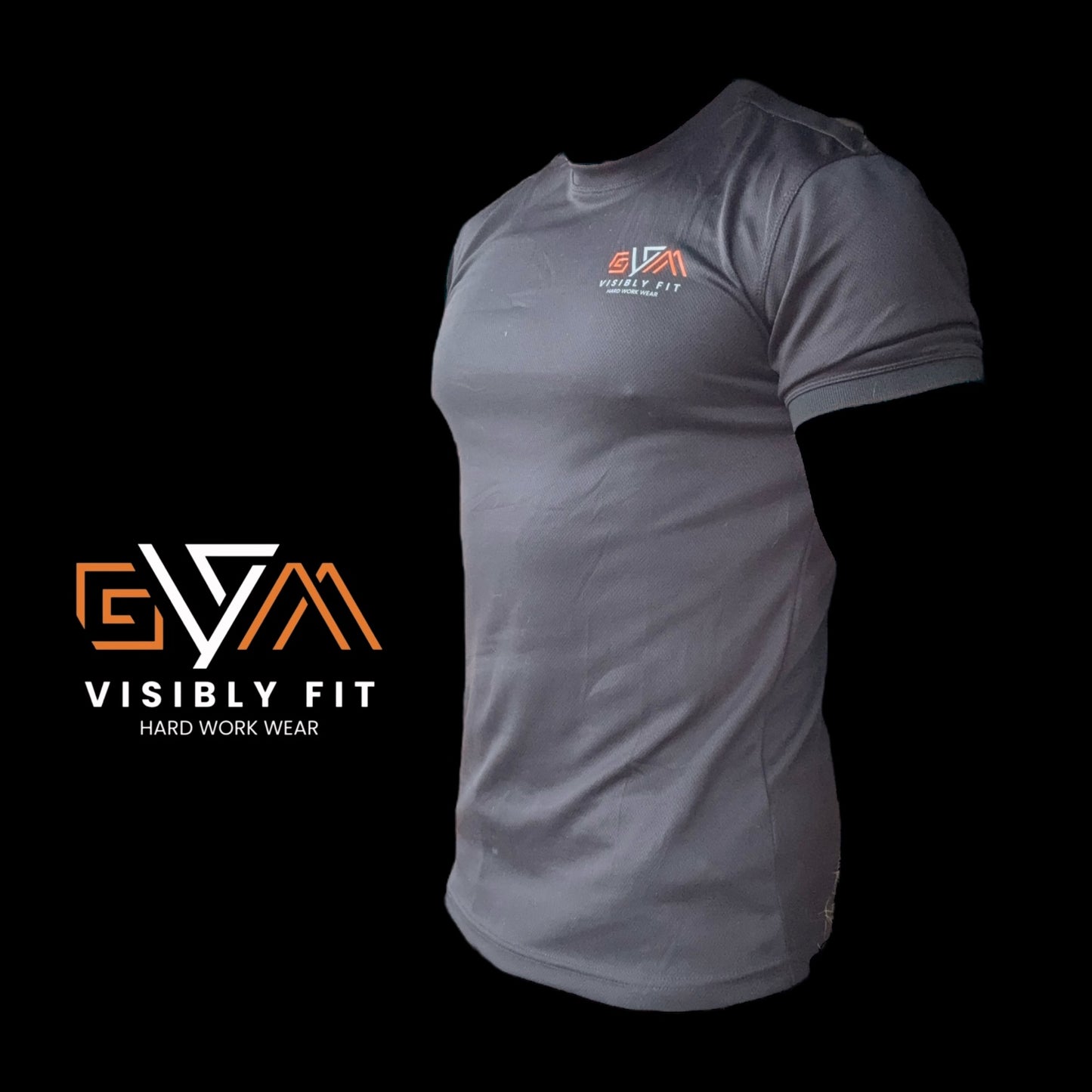 Black Muscle Fit Crew Neck T-Shirt