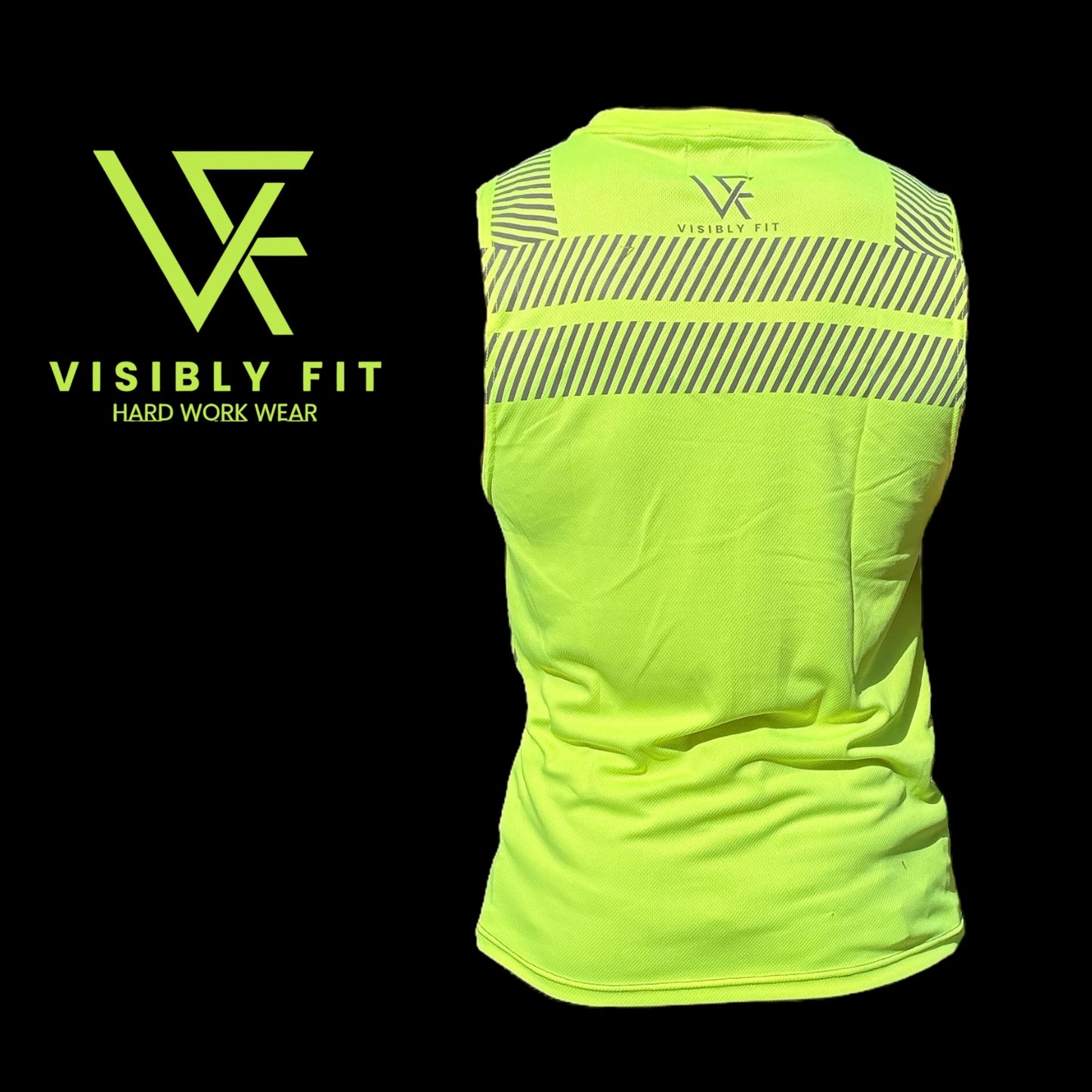 yellow high vis crew neck