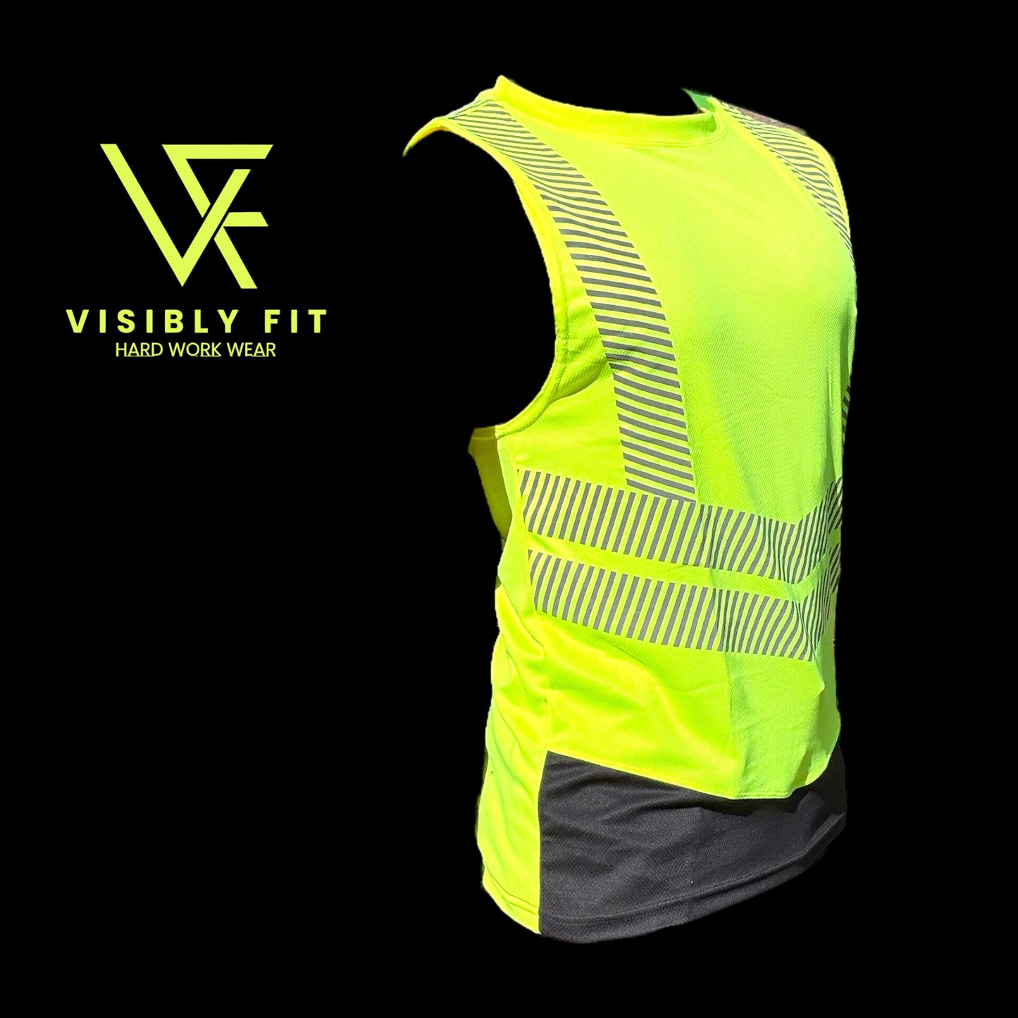 yellow high vis crew neck