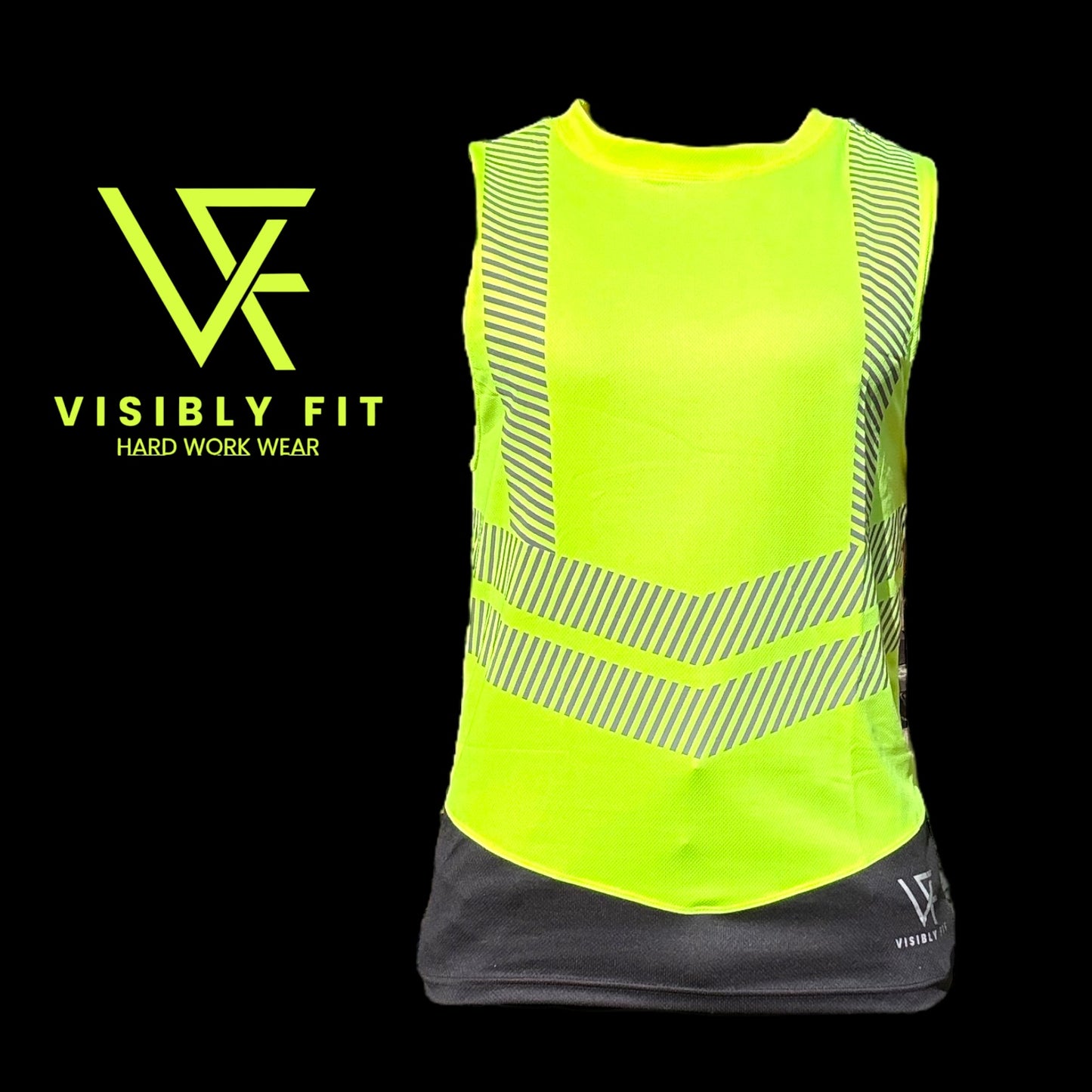 yellow high vis crew neck