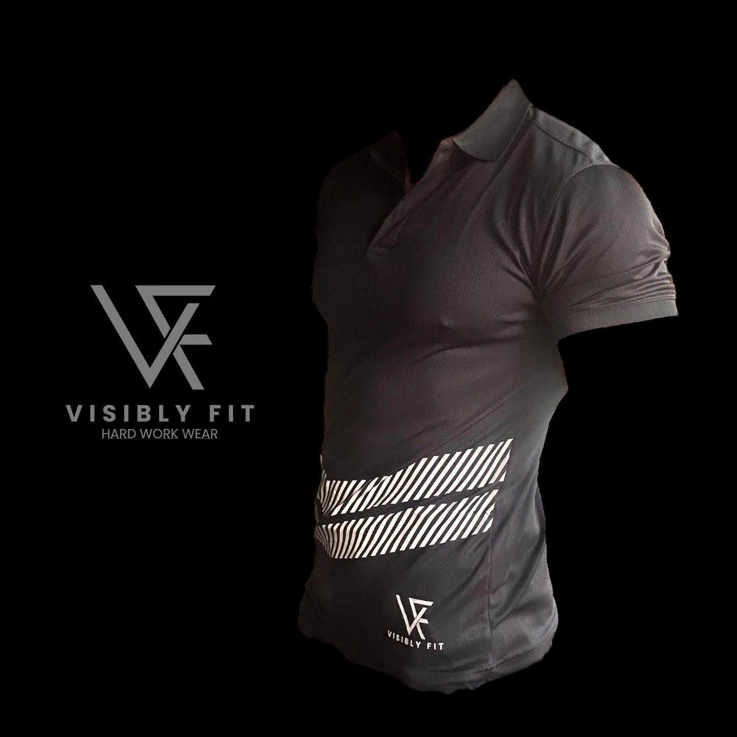 black work wear polo shirt