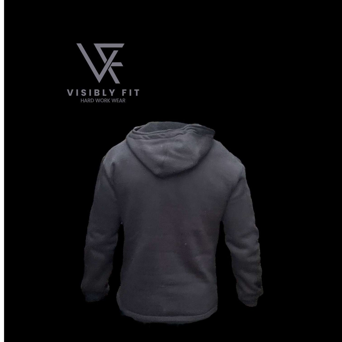 black fleece with hood