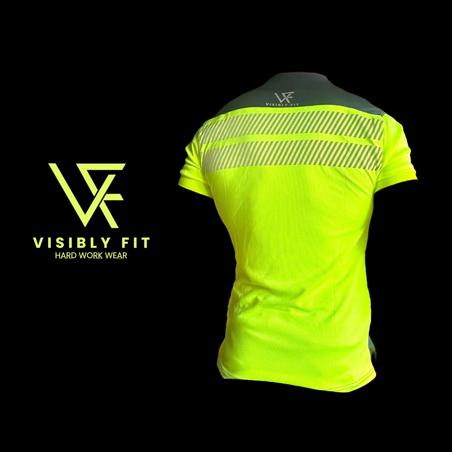 High visibility polo shirt yellow