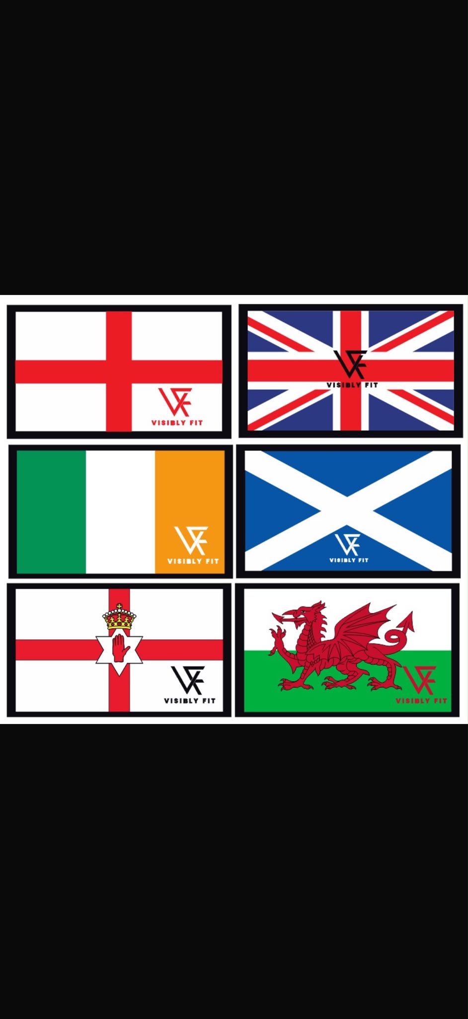 Visibly Fit Flag Velcro Patch