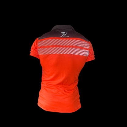 Fitted High Visibility Polo Shirt - Orange