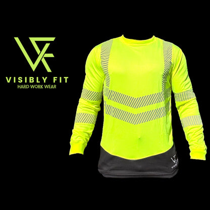 long sleeve crew neck yellow