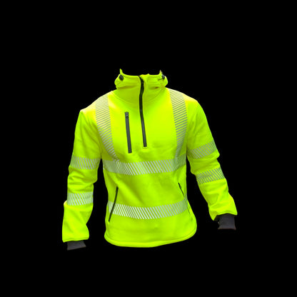 Yellow Fleece Hoodie (Half Zip) (VAT is added at the checkout)