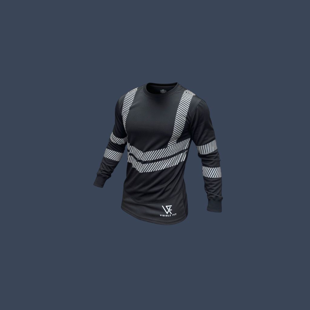 Long Sleeve, Crew Neck Regular fit- Black (VAT is added at the checkout)