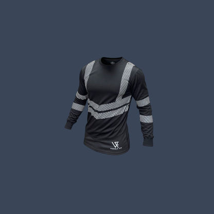 Long Sleeve, Crew Neck Regular fit- Black (VAT is added at the checkout)