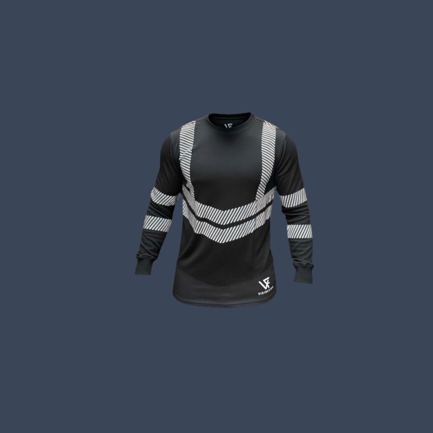 Long Sleeve, Crew Neck Regular fit- Black (VAT is added at the checkout)