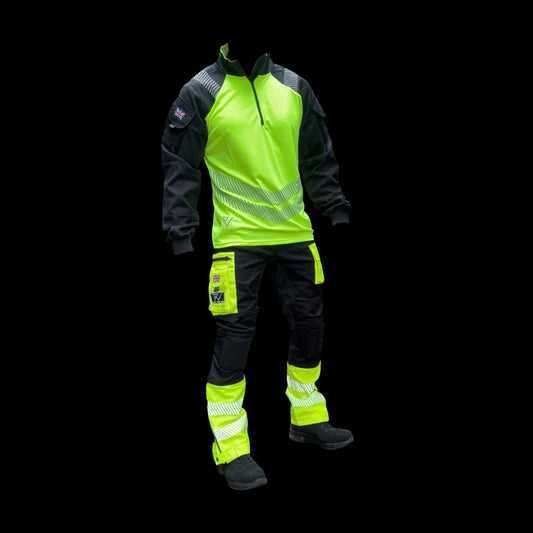 Hi-vis yellow UBAC workwear shirt