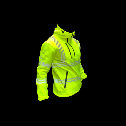 Yellow Fleece Hoodie (Half Zip) (VAT is added at the checkout)