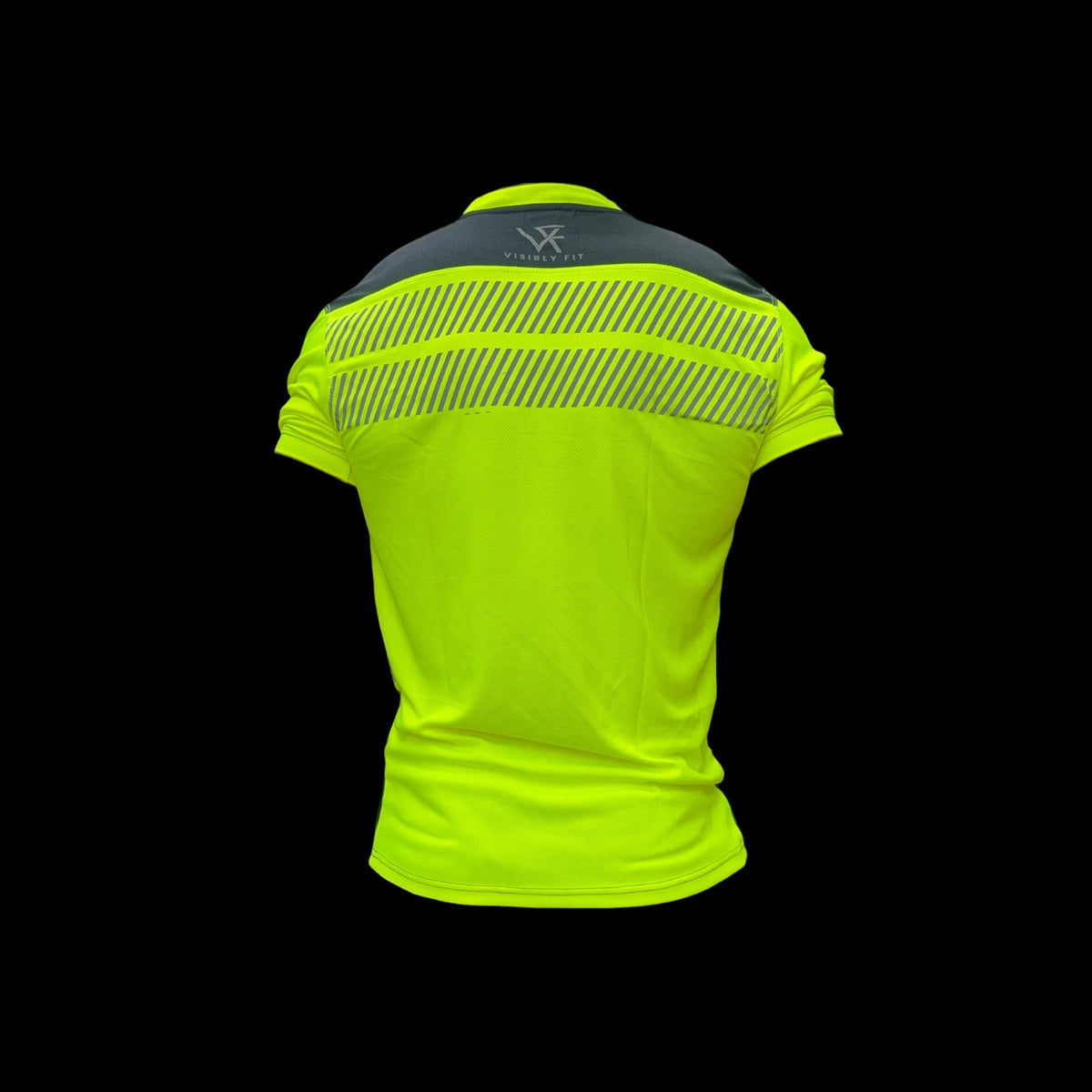 Crew Neck regular fit Class1 Hi Vis Shirt – Yellow/black trim (VAT is added at the checkout)
