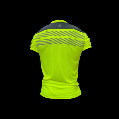 Crew Neck regular fit Class1 Hi Vis Shirt – Yellow/black trim (VAT is added at the checkout)