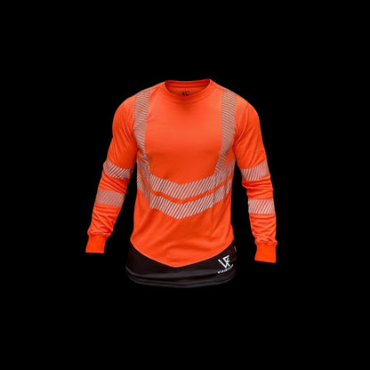 Long Sleeve, Crew Neck regular fit- Orange Class3