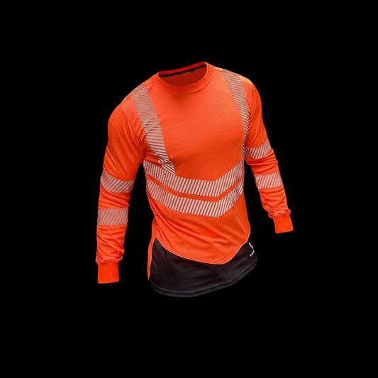 Long Sleeve, Crew Neck regular fit- Orange Class3