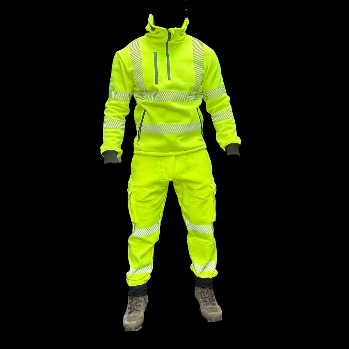 Cargo Workwear Joggers - Yellow Reflective