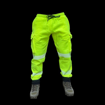 Cargo Workwear Joggers - Yellow Reflective