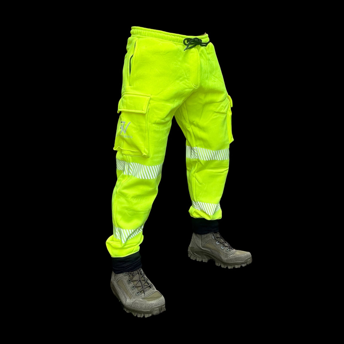 Cargo Workwear Joggers - Yellow Reflective